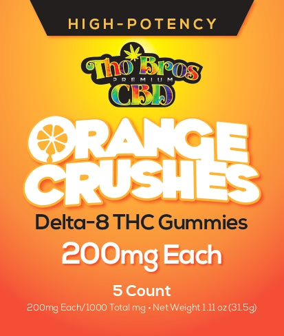 Delta-8  Orange Crush Gummies - 200mg